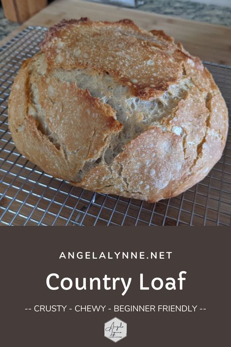 Country Loaf Bread, Sourdough Country Loaf, Country Loaf Bread Recipe, Country Bread Recipe, Loaf Bread Recipe, Bakers Oven, Finger Food Catering, Baking Breads, Scratch Book