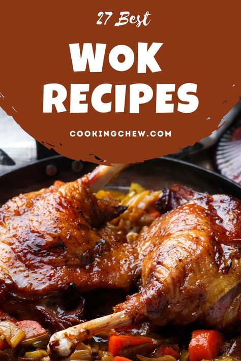 Wok Pan Recipes, Cast Iron Wok Recipes, Cooking With A Wok, Cooking In A Wok, Electric Wok Recipes, Chicken Wok Recipes, Electric Frying Pan Recipes, Wok Recipes Stir Fry, Easy Wok Recipes