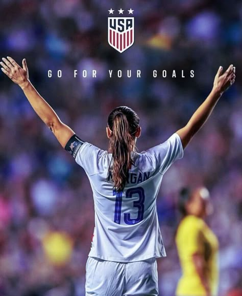 Alex Morgan #13, USWNT Alex Morgan Quotes, Us Women's National Soccer Team, Usa Soccer Team, Uswnt Soccer, Female Soccer, Alex Morgan Soccer, Soccer Stuff, Soccer Girl Problems, Women's Soccer Team