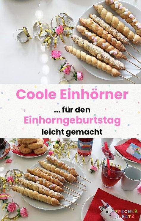 Das magische Horn ist es, das das Einhorn zu einem magischen Wesen macht. Ziemlich cool also, dass du diese Zauber-Hörner auch zu einem Teil deines Einhorn Buffets machen kannst. Die sehen nicht nur klasse auch sondern schmecken auch himmlisch gut. Diy Unicorn Horns, Cheesecake Cupcakes Recipe, Unicorn Birthday Outfit, Dessert Party, Unicorn Cake Topper, Unicorn Party Decorations, Valentine Dinner, Unicorn Halloween, Valentines Day Dinner