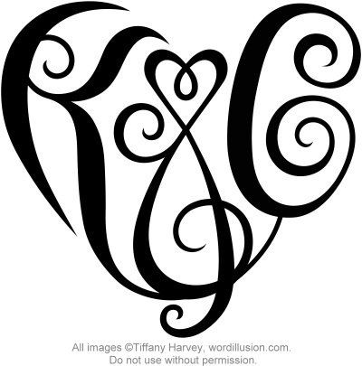 Script Tattoos, Heart Drawings, Monogram Tattoo, J Tattoo, A Tattoo Design, K Tattoo, Shape Tattoo, Initial Tattoo, Tree Of Life Tattoo