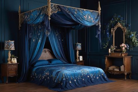 Bedroom Ideas Trendy, Ravenclaw Bedroom, Moody Romantic Bedroom, Sensual Bedroom, Dark Romantic Bedroom, Romantic Bedroom Ideas, Messy Bed, Dark Color Palette, Dark Romantic