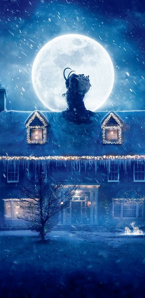 #krampus #christmas #movieposters #horror #fantasy #textless #wallpaper Krampus 2015, Christmas Horror Art, Krampus Movie, Scary Christmas, Christmas Horror, Scary Wallpaper, Creepy Christmas, Dark Christmas, Worst Movies