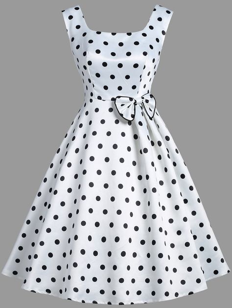 Vintage Dresses Online, فستان سهرة, Body Con Dress, Vestidos Vintage, African Fashion Dresses, Classy Dress, Trendy Dresses, Polka Dot Dress, Dot Dress