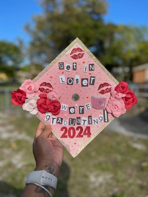 Custom Grad cap, made to order Tvd Graduation Cap Ideas, Ctrl Sza Grad Cap, Graduation Cap Designs Disney Princess, Hey Look Ma I Made It Grad Cap, Graduation Cap Designs Lyrics, Billie Eilish Grad Cap, Get In Loser We're Graduating, Cap Ideas For Graduation College, Inside Out Graduation Cap