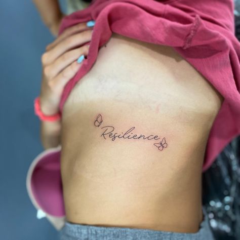 Resilience Tattoo With Flower, Tattoo Ideas Resilience, Resilience Quotes Tattoo, Resilience Tattoo Fonts, Resilient Tattoos For Women, Resilience Tattoo Ideas Symbols, Resilience Tattoo Ideas, Resilient Tattoo, Dove Tattoo Meaning