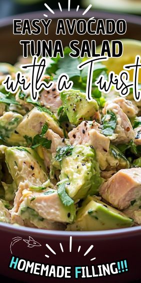 Easy Avocado Tuna Salad with a Twist Avocado And Tuna Recipes, Tuna Salad With Avocado, Tuna Avocado Salad, Tuna And Avocado, Carrot Cake Cheesecake Recipe, Avocado Tuna, Peach Pound Cakes, Avocado Tuna Salad, Clean Eating Salads