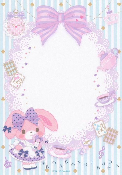 Nov 20, 2016 - This Pin was discovered by redactedmortqcv. Discover (and save!) your own Pins on Pinterest Bonbonribbon Wallpaper, My Melody Wallpaper, Note Writing Paper, Hama Beads Minecraft, Memo Paper, Memo Pads, Sanrio Wallpaper, Bunny Art, Printable Scrapbook Paper