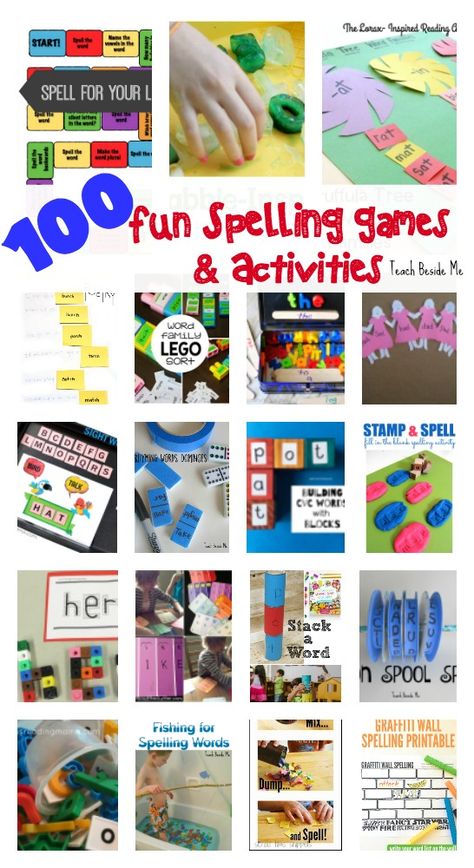 Spelling can often be so boring, so I wanted to share some ways to change it up a bit and make it more exciting! I collected a list of 100 fun spelling games and activities!  I hope you will find something that will work for you today! Stick through to the end to learn about … Fun Spelling Games, Spelling Games For Kids, Teaching Spelling, Spelling Games, Spelling Rules, Grade Spelling, Spelling Activities, Library Programs, Teaching Literacy