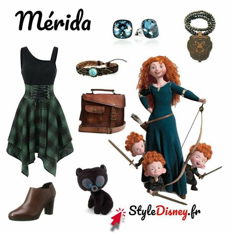 Merida Inspired Outfits, Merida Disneybound, Merida Outfit, Halloween Costume Disney, Merida Costume, Disney Princess Halloween Costumes, Disney Merida, Disney Princess Halloween, Disney Character Outfits