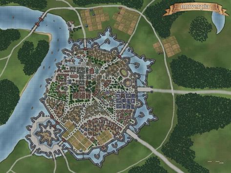 Dnd Kingdom, Kingdom Map, Fantasy Map Generator, Fantasy City Map, Dnd World Map, City Layout, Dnd Maps, D D Maps, Fantasy City