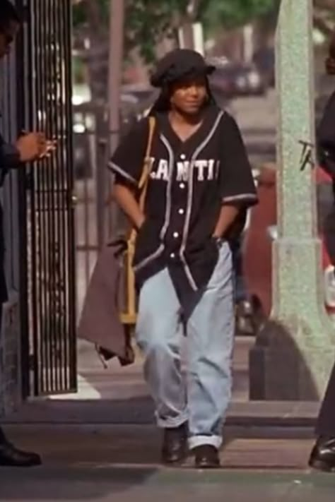 Poetic Justice Outfit, Outfit With Jersey, Gina And Pam, Janet Jackson Poetic Justice, 90s Fashion Outfits 1990s Style, 90s Hip Hop Outfits, Black 90s Fashion, 1990 Style, Throwback Outfits