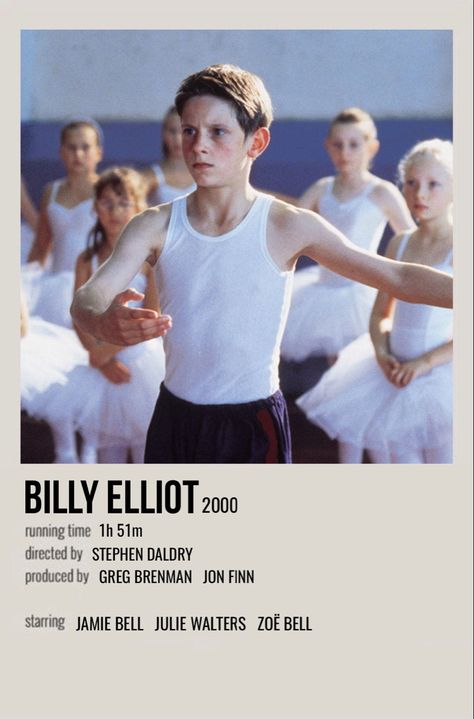 minimal polaroid movie poster for billy elliot Movie Character Posters, Indie Movie Posters, Film Recommendations, Movies To Watch Teenagers, Billy Elliot, Most Paused Movie Scenes, Movie To Watch List, New Movies To Watch, The Pause