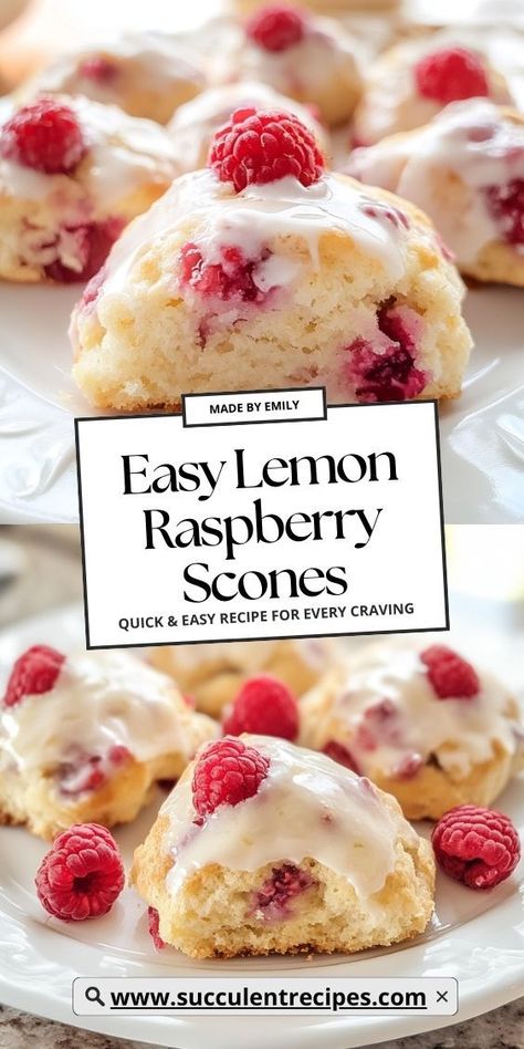 Start your day with Freshly Baked Easy Lemon Raspberry Scones! These delightful pastries are filled with zesty lemon and juicy raspberries, making them the perfect accompaniment to your morning coffee or tea. Raspberry Orange Scones, Raspberry Lemon Scones, Lemon Raspberry Scones, Perfect Roast Turkey, Raspberry Scones, Orange Scones, Lemon Scones, Lemon Flavor, Lemon Raspberry