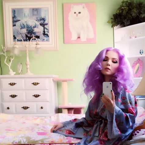 doedeere's photo on Instagram Doe Deere, Hair Color Purple, Models Makeup, Cosmetics Brands, Pastel Goth, Costume Dress, Purple Hair, Pink Hair, Photo Inspiration