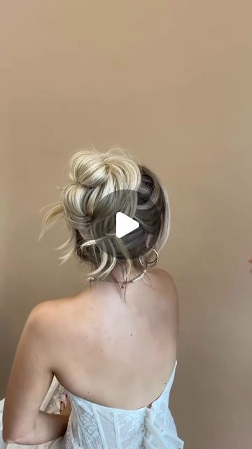 KYK HAIR CARE on Instagram: "Have you tried adding LAZY DAYS dry shampoo to your hair before styling? This will add instant texture and body through out your hair so that messy loose updo like this last and hold   @hairbyhannahmoore ✨Classy Piled High Updo✨ on @kendy.du with @hairby_chrissy and @habitevents !!  #hair #hairstyle #hairstyles #hairvideo #hairtutorial #hairhack #fyp #hairtutorials #foryourpage #foryou #viral #howto #hairstyling #fypシ #hairstylist #hairs #hairtok #hairvideos" Messy Loose Updo, Hairby Chrissy, High Updo, Loose Updo, Braided Hair, Lazy Days, Have You Tried, Hair Dos, Dry Shampoo