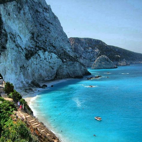 Beautiful! Porto Katsiki, Lefkas, Greece. Leptokaria Greece, Lefkas Greece, Porto Katsiki, Summer Girls, Greece, Italy, Water, Travel, Pins