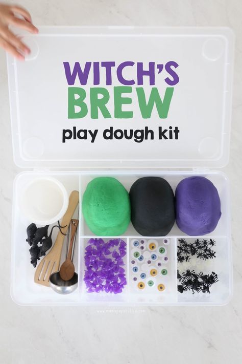 Halloween Play Doh Kit, Craft Box Ideas, Play Doh Kits, Playdough Kit, Sensory Kits, Diy Deodorant, Playdough Activities, Monster Eyes, Playdough Kits