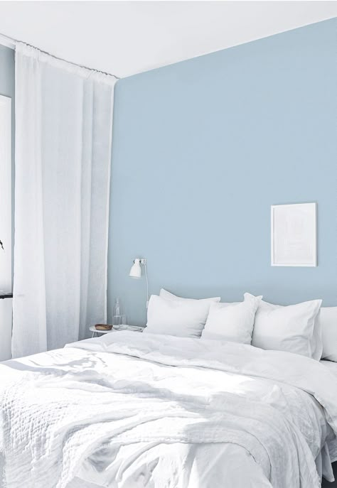 Rooms With Light Blue Walls, Ideas Para Pintar Cuartos, Pastel Color Wall, Room Color Ideas Bedroom, Blue Bedroom Paint, Best Bedroom Paint Colors, Blue Bedroom Walls, Room Color Combination, Wall Color Combination