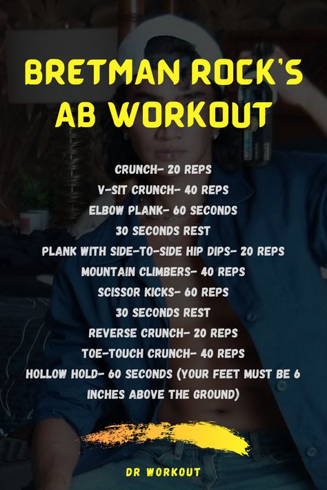 Bretman Rock Ab Workout Bretman Rock Ab Workout Before And After, Bretman Rock Ab Challenge, Bretman Ab Workout, Absolutely Not Workout Bretman Rock, Bret Man Rock Ab Workout, Rock Abs Workout, Bretman Rock Workout, Bretman Rock Ab Workout, Rock Hard Abs Workout