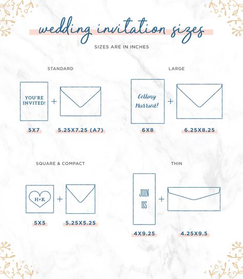 Most Popular Wedding Invitation Sizes + Tips | Shutterfly Standard Wedding Invitation Size, Popular Wedding Invitations, Non Traditional Wedding Ring, Elegant Wedding Invitation Card, Invitations Template, Invitations Card, Invitations Ideas, Wedding Invitation Size, Wedding Invitation Card Template