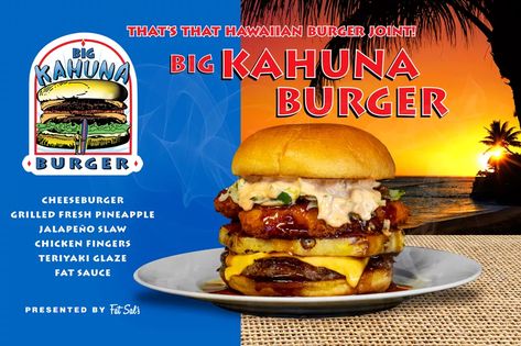 Burger Hacks, New Halloween Movie, Big Kahuna Burger, Hawaiian Burger, Teriyaki Glaze, Beef Dinners, Burger Dogs, Big Kahuna, Sandwich Makers