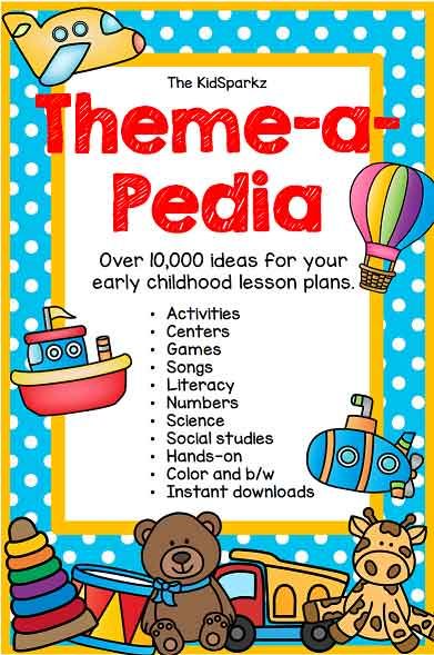 Preschool theme activities and printables theme-a-pedia list - KIDSPARKZ Preschool Theme Activities, Infant Lesson Plans, Theme Activities, Kindergarten Lesson Plans, Preschool Lesson Plans, Theme Activity, Kindergarten Lessons, Preschool Themes, Preschool Theme