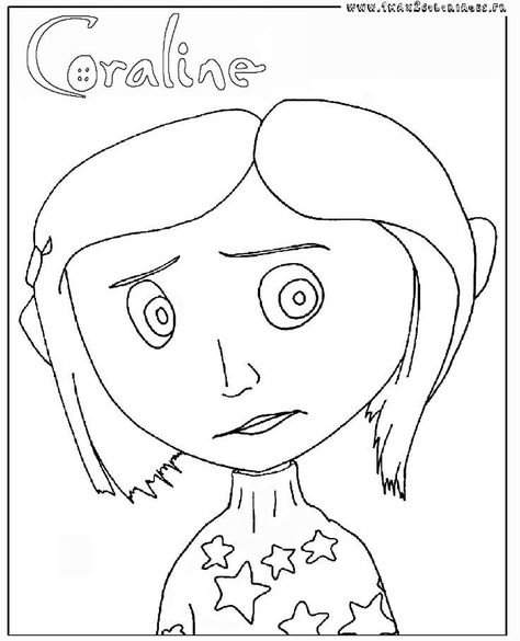 Coraline Printables, Beetlejuice Clipart, Colouring Halloween, Caroline Cake, Coraline Coloring Pages, Beetlejuice Birthday, Coraline Party, Coraline Birthday, Coraline Drawing