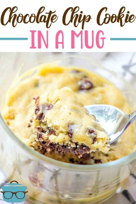 Cookie In A Mug Recipe, Desserts In A Mug, Microwave Mug Recipes, Mug Recipe, Mug Cookie, Dessert In A Mug, Cookie In A Mug, Future Chef, Mug Cake Microwave