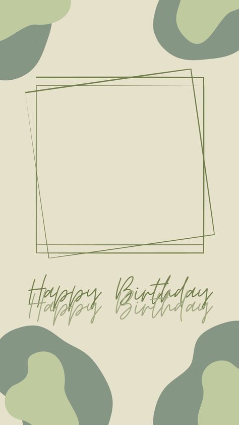 Instagram Story Template Birthday Story Template, Bday Story, Male Bestie, Green Template, Birthday Story, Template Green, Special Birthday Wishes, Birthday Posters, Green Birthday