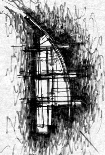 Miami Dance - Sketch 01 | Flickr - Photo Sharing! Drawing Architecture, Sharpie Marker, Model Drawing, Video Image, Marker Drawing, Space Architecture, Architecture Sketch, Architecture Drawing, Geometric Shapes