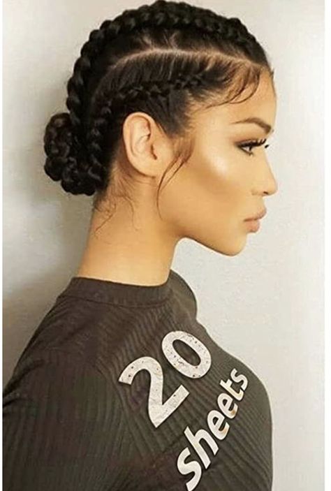 Trending Nails Black, Braided Hairstyles Wedding, Boxer Braids, Trending Nails, Hairstyles For, Hairstyles Wedding, Natural Hair Styles Easy, Nails Black, Penteado Cabelo Curto