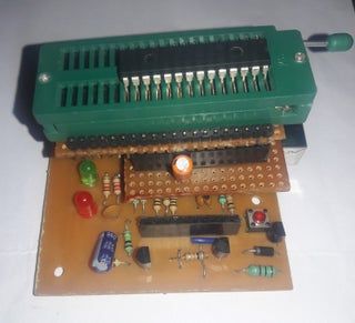 DIY- UNIVERSAL PIC AND AVR PROGRAMMER : 9 Steps (with Pictures) - Instructables Arduino Programmer, Etching Machine, Pic Microcontroller, Cnc Programming, Simple Circuit, Robotics Projects, Diy Tech, Hobby Electronics, Pcb Design