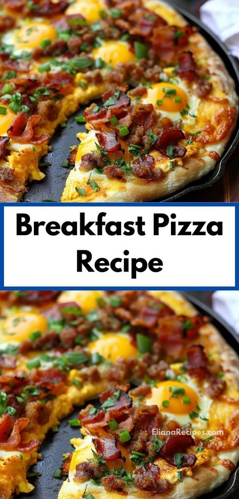 Looking for easy breakfast ideas? This breakfast pizza recipe is packed with breakfast foods you love. Perfect for breakfast, dinner, or anytime! Discover more breakfast recipes and homemade pizza ideas today. Breakfast Pizza On Naan Bread, Brunch Pizza Ideas, Breakfast Pita Pizza, Crescent Breakfast Pizza, Breakfast Pizza Recipe Healthy, Make Ahead Breakfast Pizza, Best Breakfast Pizza Recipe, Breakfast With Pizza Dough, Breakfast Naan Ideas