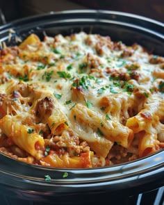 Fabulous! I swear my hubby requests this from me often! Crockpot Ziti, Slow Cooker Baked Ziti, Mini Crockpot Recipes, Hawaiian Chicken Recipes, Loaded Baked Potato Casserole, Comfort Pasta, Slow Cooker Baking, Comfort Dinner, Stuffing Casserole