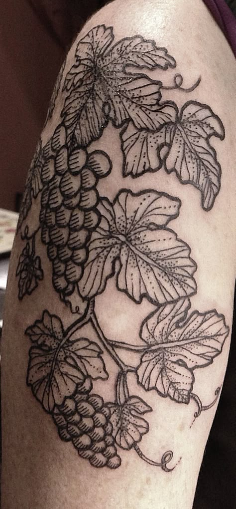 grape leaves tattoo Grape Vine Tattoo Men, Grape Leaves Tattoo, Grape Leaf Tattoo, Vine Tattoo Men, Grapevine Tattoo, Grape Vine Tattoo, Grape Tattoo, Wine Tattoos, Taino Culture