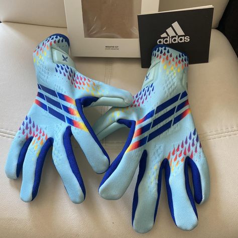 ADIDAS X GL PRO GOALKEEPER GLOVES FOOTBALL SOCCER... - Depop Flag Football Gloves, Soccer Protective Gear, Adidas Goalkeeper Gloves, Soccer Gloves, Goalie Gloves, Palace Skateboards, Goalkeeper Gloves, Hand Gloves, Soccer World