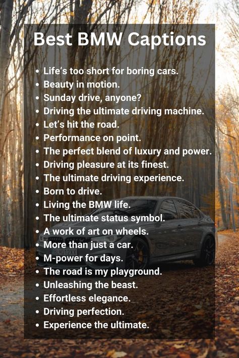 Best BMW Captions for Instagram and Twitter Captions For Instagram, Re A, Life Is Short, Driving Experience, Instagram Captions, Bmw, Let It Be, Twitter, On Instagram