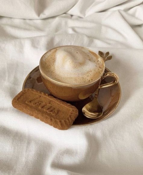 Cappuccino with cookie Brunch Photography, Lotus Biscuits, Caramel Biscuits, Milk Biscuits, Milk Dessert, Pic Aesthetic, Tea Aesthetic, Coffee Photo, Coffee Shot