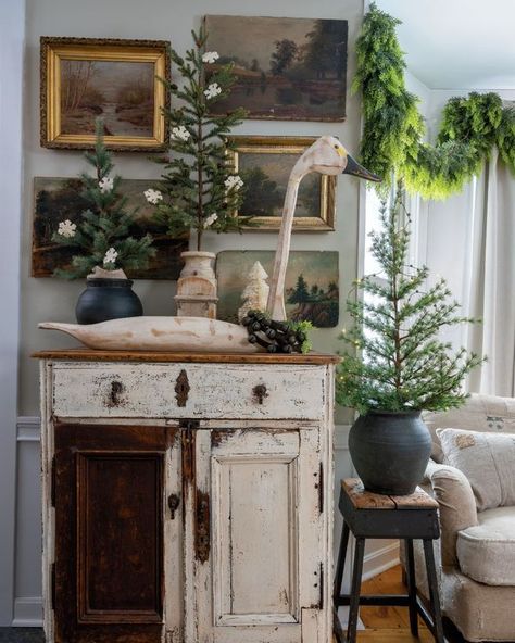 Country Sampler Farmhouse Style Subtle Christmas Decor, Country Sampler Farmhouse, Country Sampler, New Hampshire, Hampshire, Farmhouse Style, The Holiday, Christmas Decor, See More