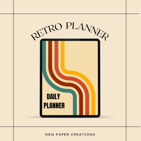 Excited to share the latest addition to my #etsy shop: Goodnotes Planner, ipad Planner, Retro Planner, Digital Planner, Aesthetic Retro Planner, Monthly Planner https://etsy.me/3dfZm17 #beige #red #ipadplanner #digitalplanner #goodnotesplanner #notabilityplanner #plannerdigital #allinoneplanner #digitalstickers Retro Planner, Digital Planner Aesthetic, Planner Aesthetic, Book Binder, Planner Ipad, Notes Planner, Goodnotes Planner, Aesthetic Retro, Ipad Planner