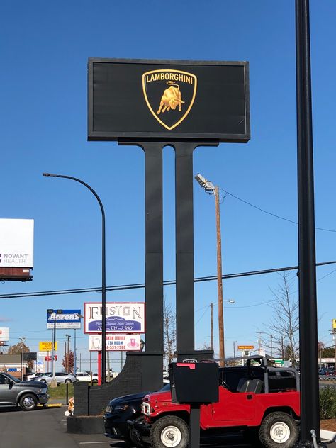 Pole Signage, Building Types, Pole Sign, Signage Ideas, Monument Signs, Led Board, Signage Design, Business Signs, Create Sign