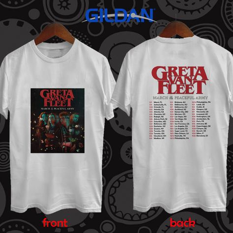 August Burns Red, Elle King, Burning Men, Breaking Benjamin, Papa Roach, Greta Van Fleet, White Tee Shirt, Garth Brooks, White Tee Shirts