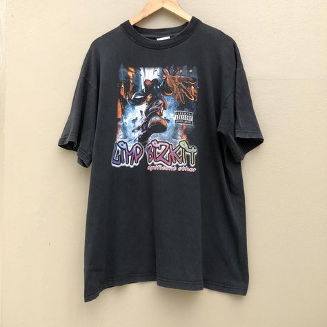 Vintage limp bizkit europe tee  Size : M 23*29 *... - Depop Screen Pattern, Limp Bizkit, Shirt Label, Band Shirts, Screen, Pattern