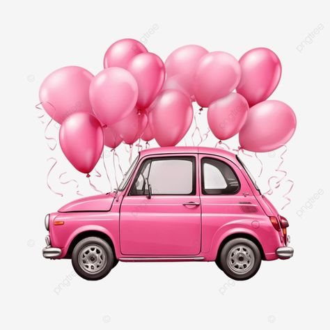 car with balloons car with balloons car balloons balloon png Balloon Png, Car Pink, Balloon Cars, Cartoon Car, Transparent Image, 1 Month, Png Transparent, Free Png, Png Image