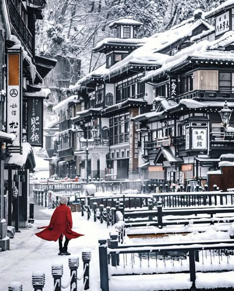 Feb 17, 2020 - Ginzan Onsen is arguably one of the most popular onsen towns in all of Japan, and it’s not hard to see why. Get all our travel tips about this town here! Ginzan Onsen Yamagata, Beautiful Japan Scenery, Ginzan Onsen, Japan In Winter, Yamagata Japan, Onsen Japan, Japan Nature, Winter In Japan, Japan Winter