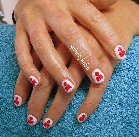 Hand painted Ironman Nails in CND shellac....awesome! Ironman Nails Triathlon, Ironman Nails, Ironman Triathlon Tattoo, Triathlon Tattoo, Iron Man Race, Ironman Triathlon, Cnd Shellac, Nails Design, Nails Art