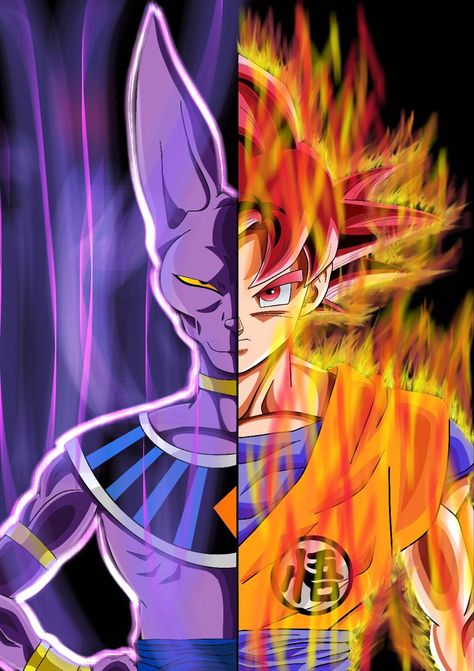 Dbs Goku | Beerus Goku Vs Beerus, Nike Background, Custom Phone Wallpaper, Lord Beerus, Super Goku, Learn Japanese Words, Goku Vs, Dragon Ball Super Goku, Fnaf Wallpapers