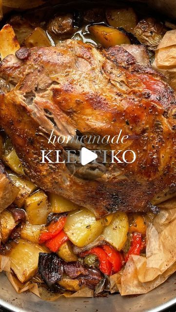 24K views · 1.2K likes | Marina L Georgallides🌞Food Content Creator✨ on Instagram: "DAY 1: EATING GREEK FOR A WEEK🇬🇷 follow @chefmarinie to see what’s next!  This is my new series where I make traditional Greek food to pay homage to my heritage✨  We’re starting off strong with kleftiko - the most tender slow cooked lamb ever!!!  📌RECIPE BELOW - serves 4-6 people   Gather  1.5-1.8kg lamb shoulder  1kg baby potatoes, chopped 3 bell peppers, chopped  2 onions, chopped   For the marinade: 1/2 cup extra Greek virgin olive oil  1/2 cup white wine vinegar  1 lemon, juiced 2 heaped tsp dried oregano  2 garlic cloves, crushed  2 tsp whole grain mustard  1/2 tsp cured lemon (optional) Plenty of salt   Method  1.) Prepare the kleftiko by chopping up the veggies in half and setting them aside in a Traditional Greek Food, Whole Grain Mustard, Lamb Shoulder, Slow Cooked Lamb, Lamb Roast, Food Content, Baby Potatoes, Greek Food, Wine Vinegar