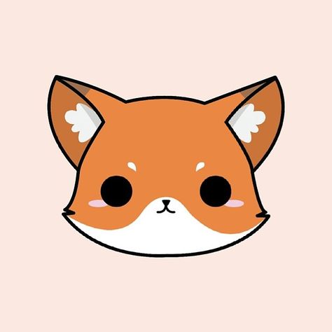 Cartoon Fox Drawing, Cute Fox Illustration, Cute Fox Drawing, Happy Fox, Cute Eyes Drawing, Fox Drawing, Cute Vector, Fox Face, Mickey Mouse Art